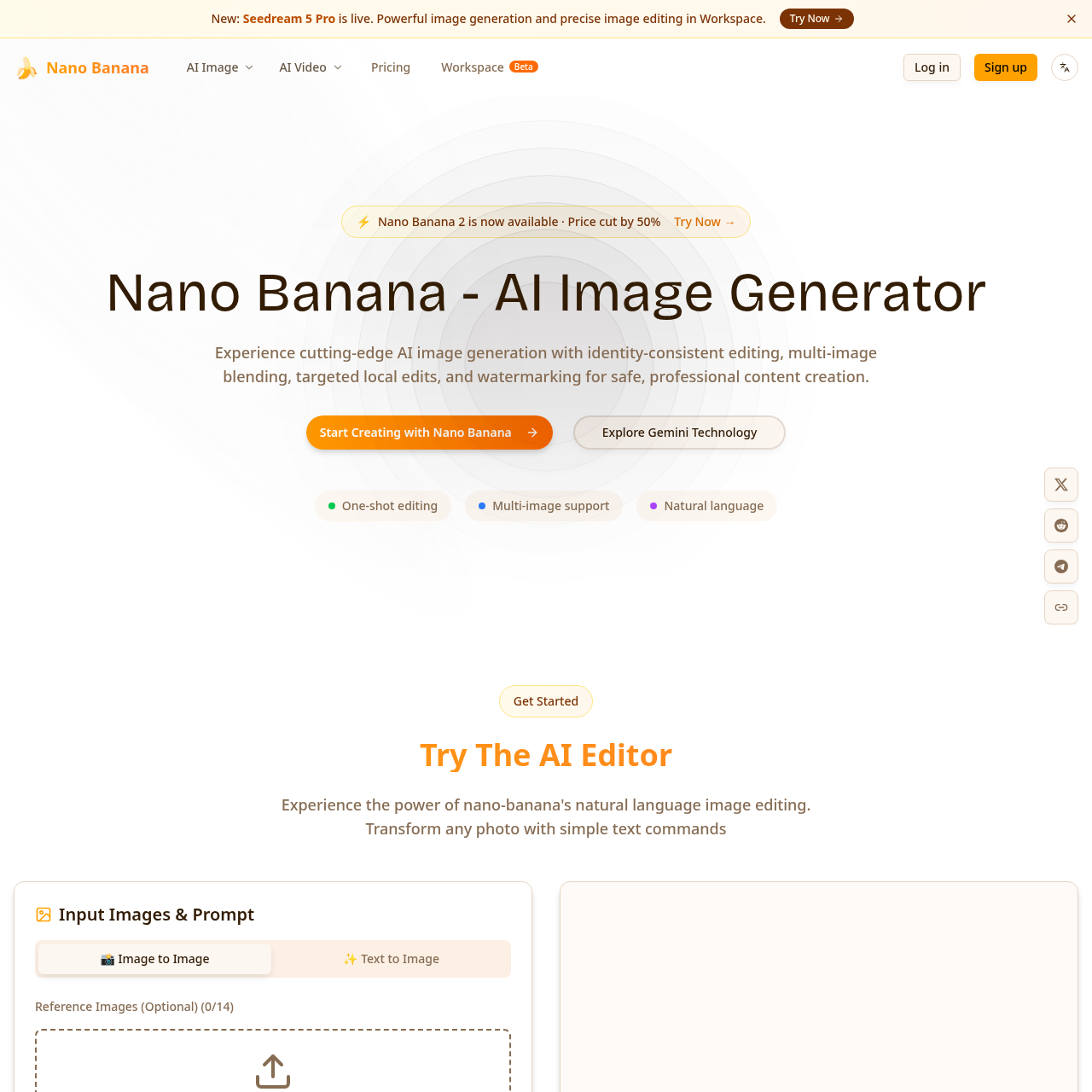 Nano Banana AI Image Generator | Gemini 2.5 Flash Image