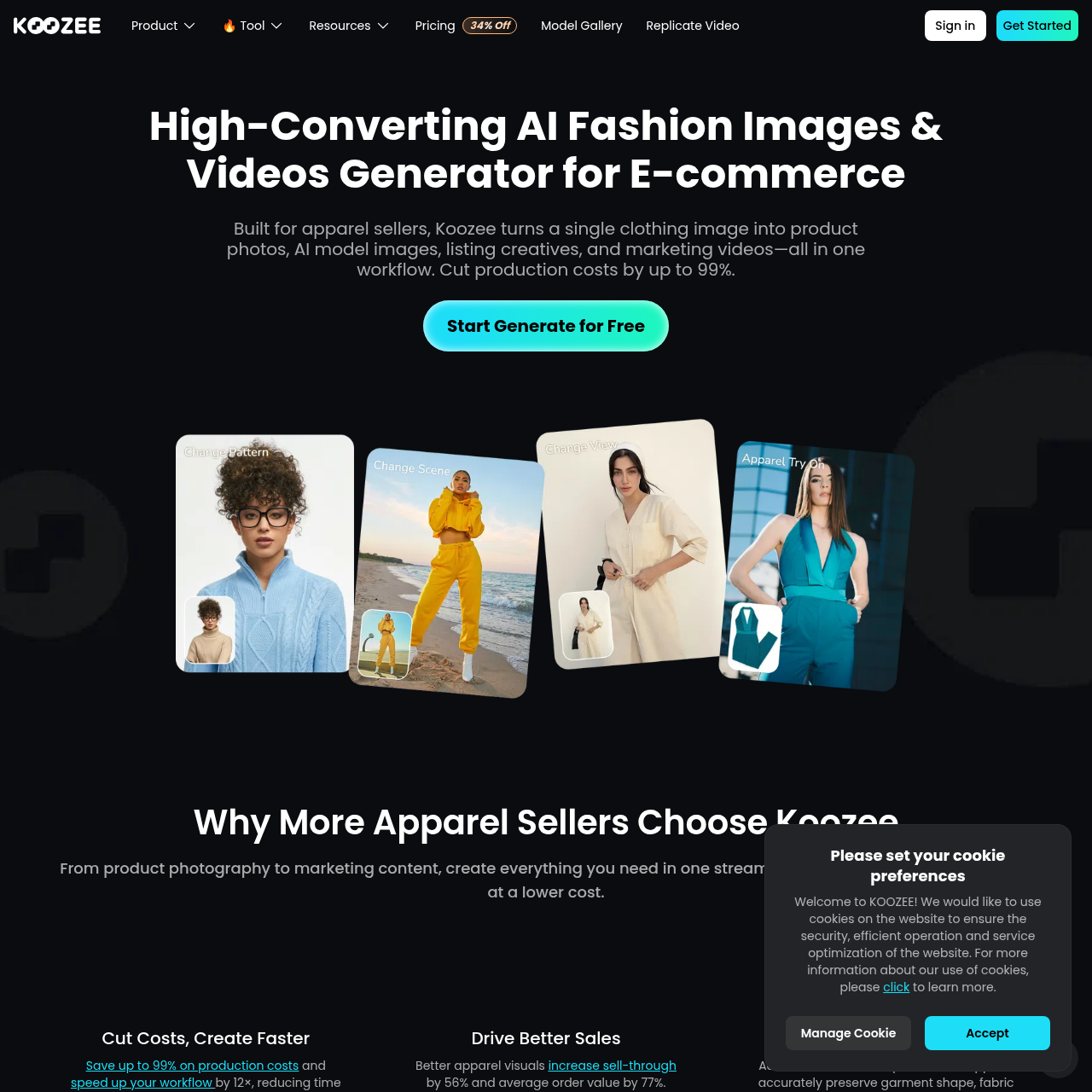 AI Fashion Images & Videos for E-Commerce | Koozee