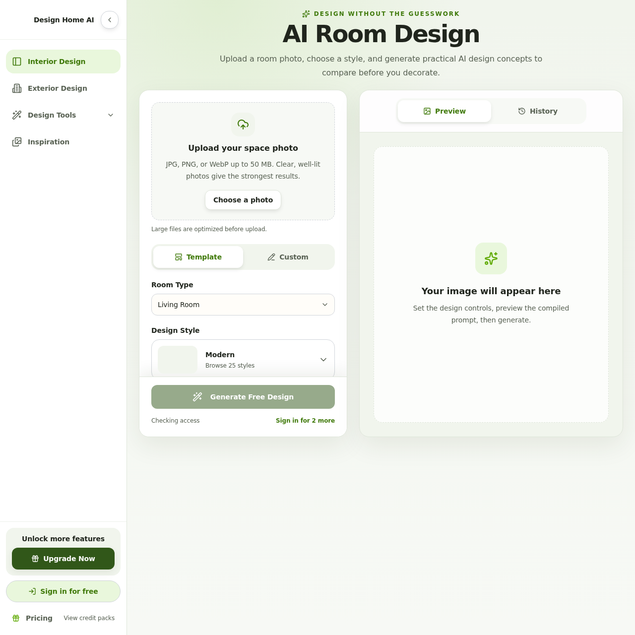 AI Room Design Tool | Design Home AI