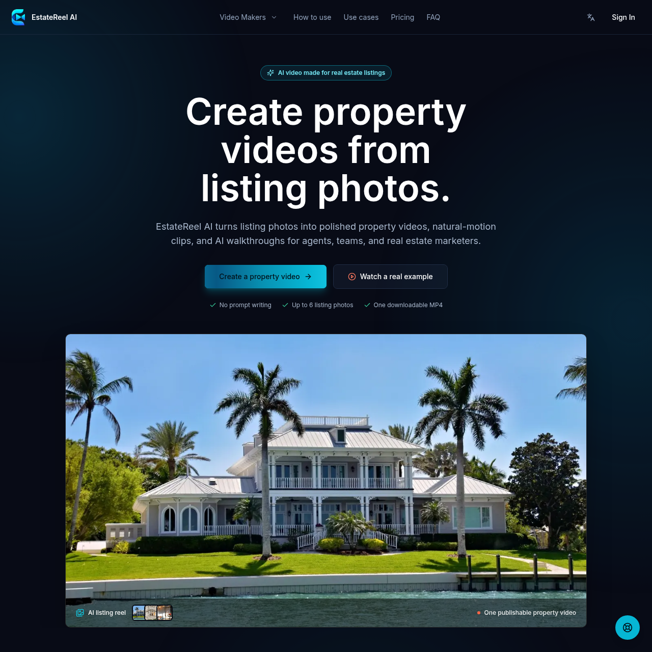 EstateReel AI | Real Estate Video Maker for Listing Photos