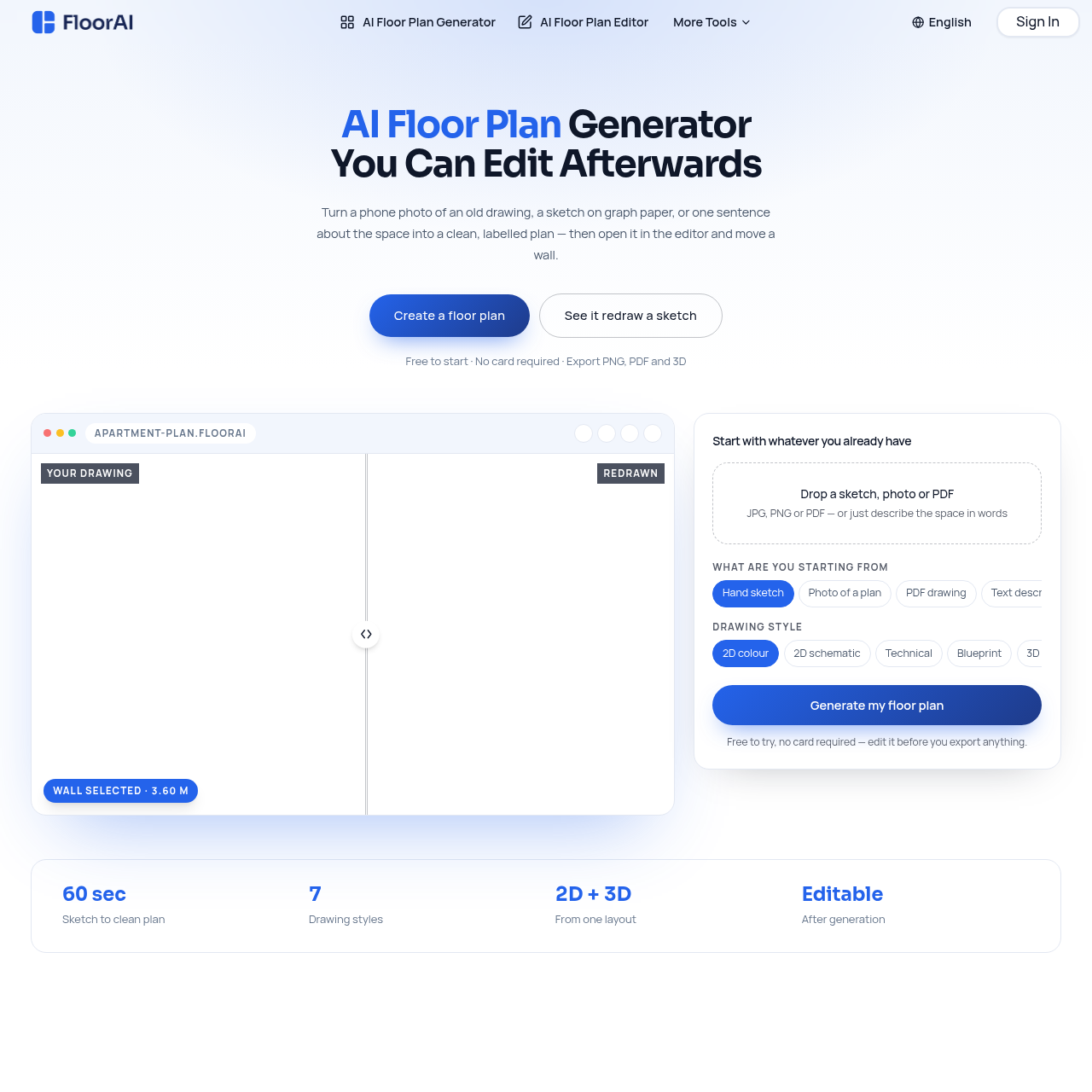 AI Floor Plan Generator & Editor | FloorAI