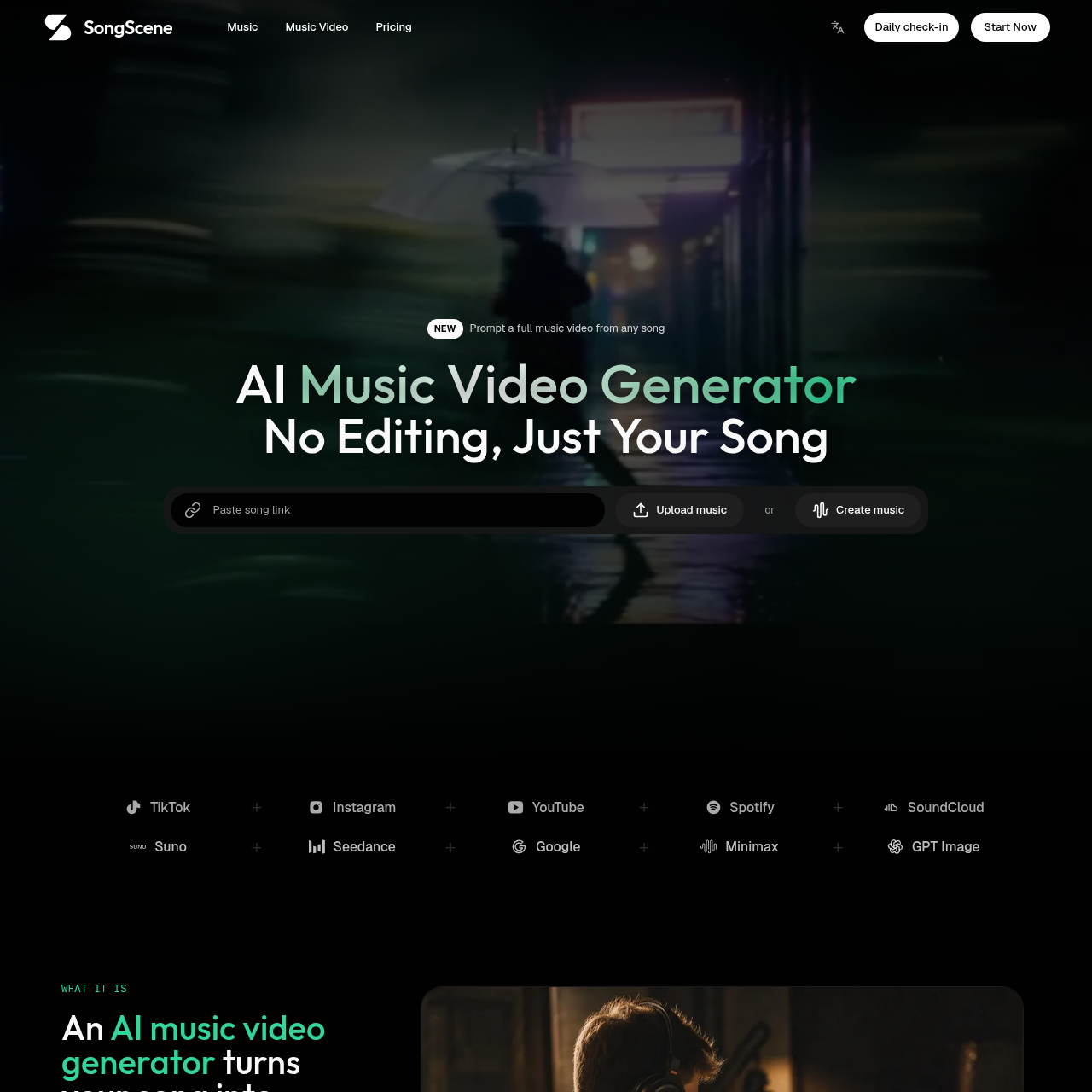 AI Music Video Generator | Beat-Synced Videos by SongScene