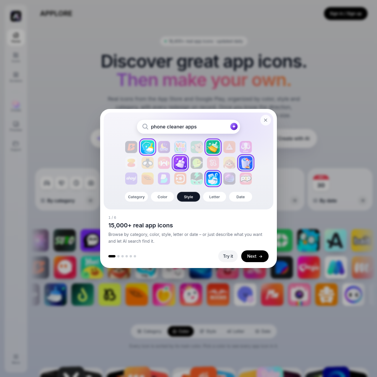 App Icon Inspiration Library & AI Icon Generator | APPLORE