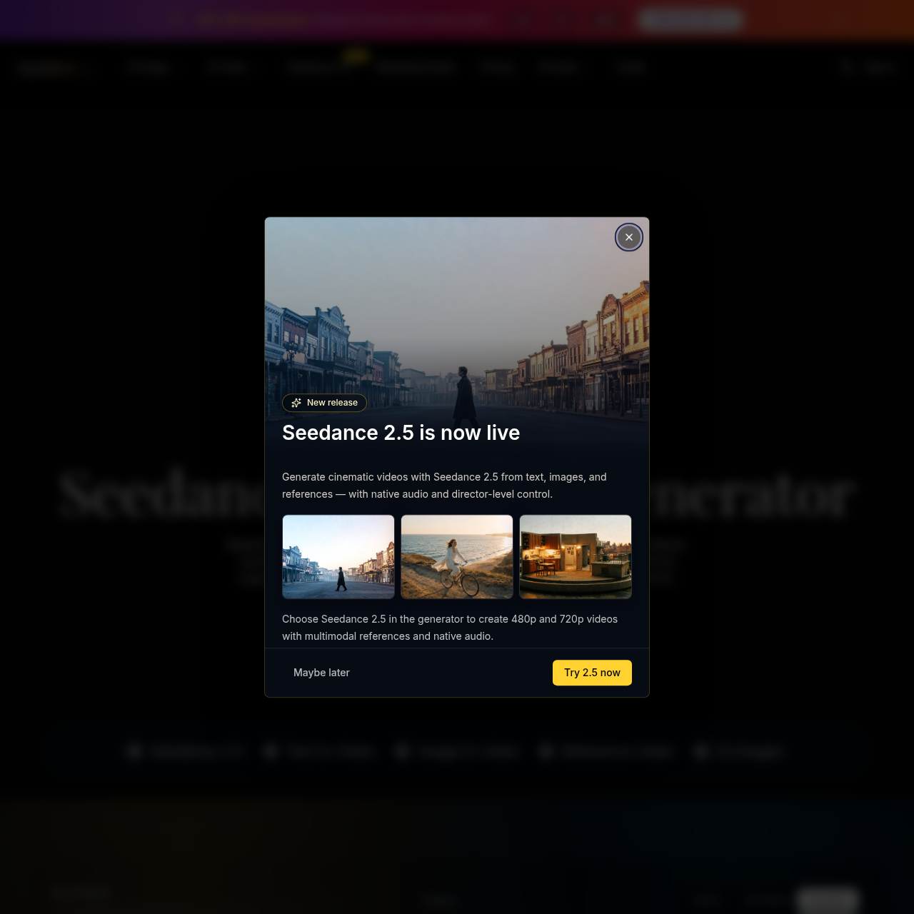 Seedance 2.5 AI Video Generator | SeaMove AI