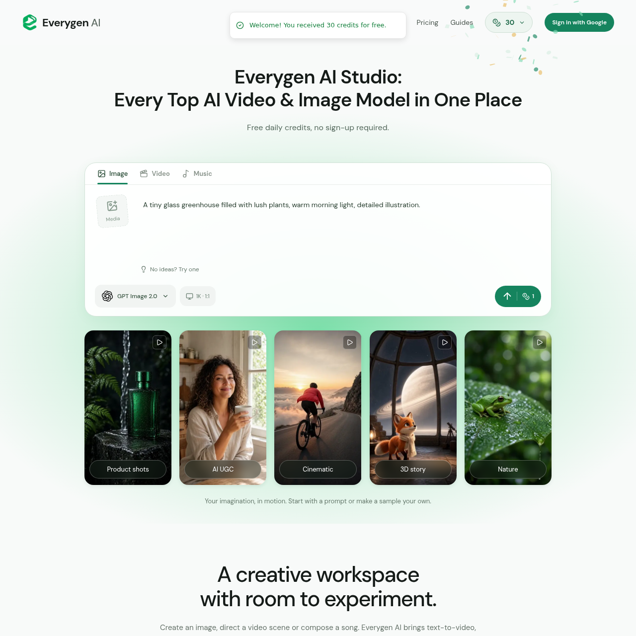 Everygen AI Studio: AI Video, Image & Music Generator | Viewmax Guide