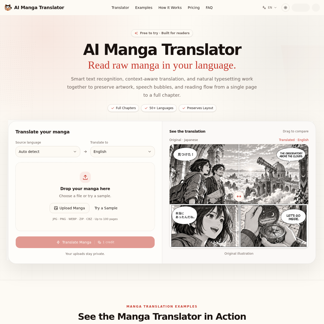 AI Manga Translator | Free Online Manga Translation by AI