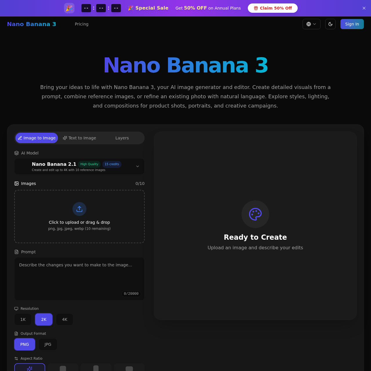 Nano Banana 3 | AI Image Generator & Editor