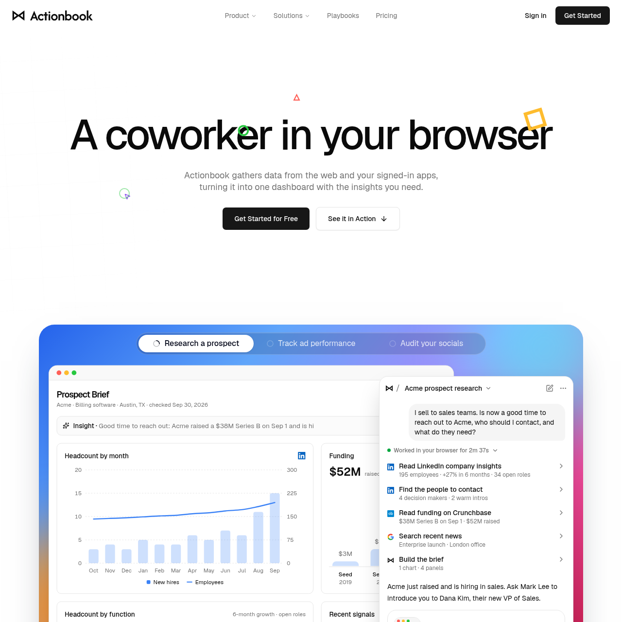 Actionbook | Agente de IA para Chrome y Edge que Entrega Trabajo Terminado